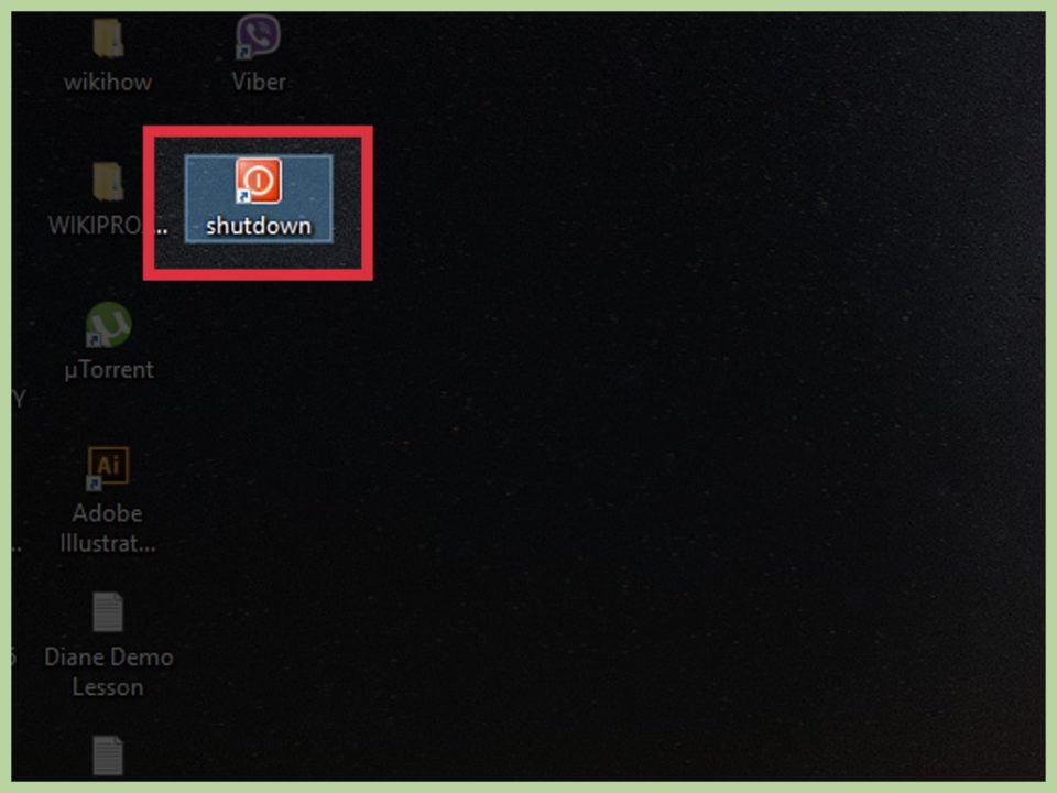 Tạo hẹn giờ chạy lệnh tắt máy tính trên màn hình desktop