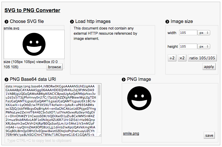 SVG to PNG converter