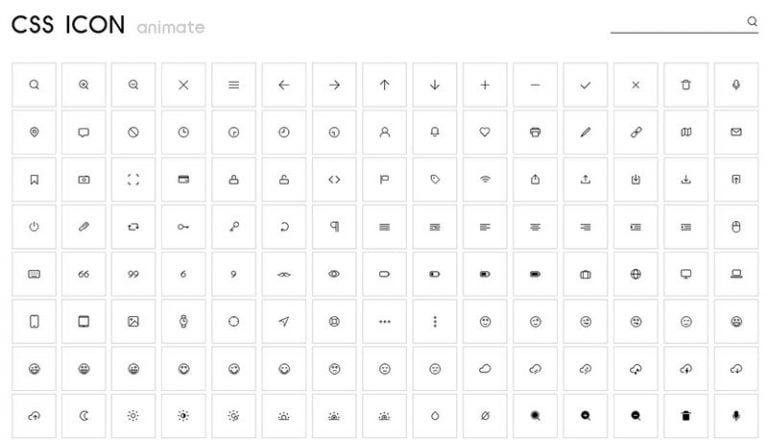 CSS Icon: Thư viện biểu tượng CSS dành cho thiết kế giao diện