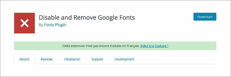 Disable Google Fonts