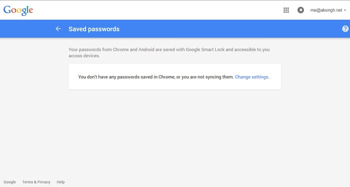 Tìm hiểu Google biết gì về bạn 2 mật khẩu đã lưu của google