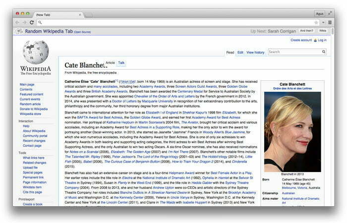 Learn Something New – Random Wikipedia Tab