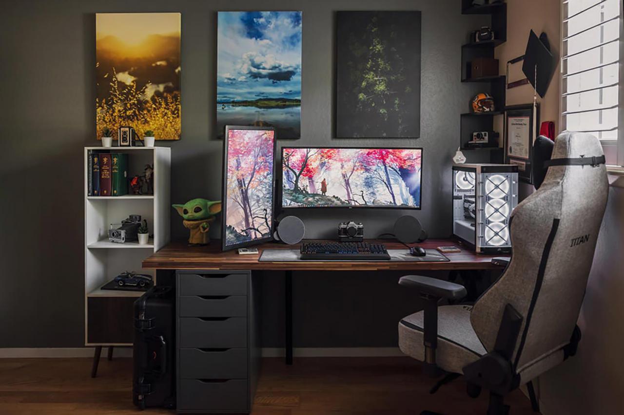 cool home workstation