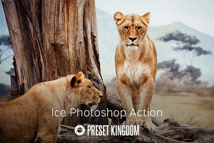 Free Ice Photoshop Action