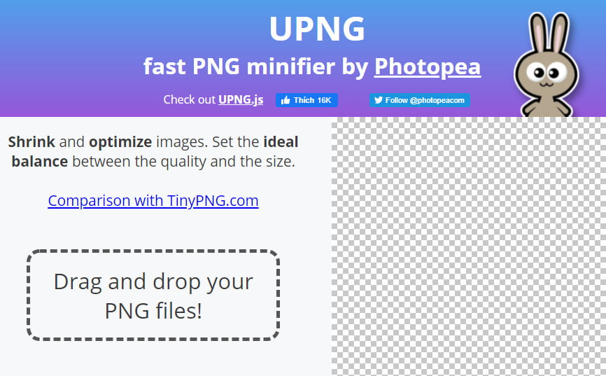 UPNG: công cụ thu nhỏ và nén PNG cực hay 1