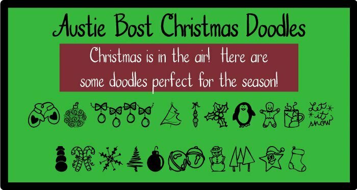 christmas fonts by Austie Bost Fonts