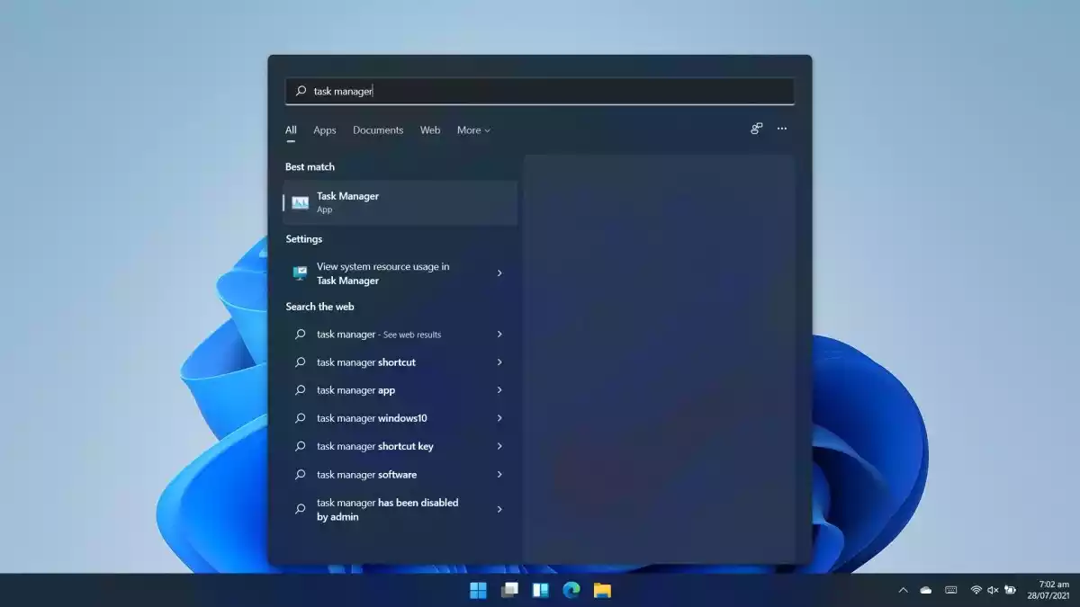 Cách mở Task Manager trên Windows 11