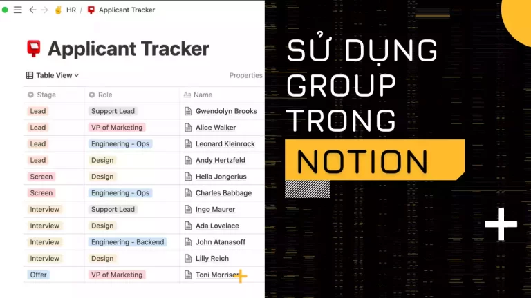 Tìm hiểu Group và Subgroup trong Notion