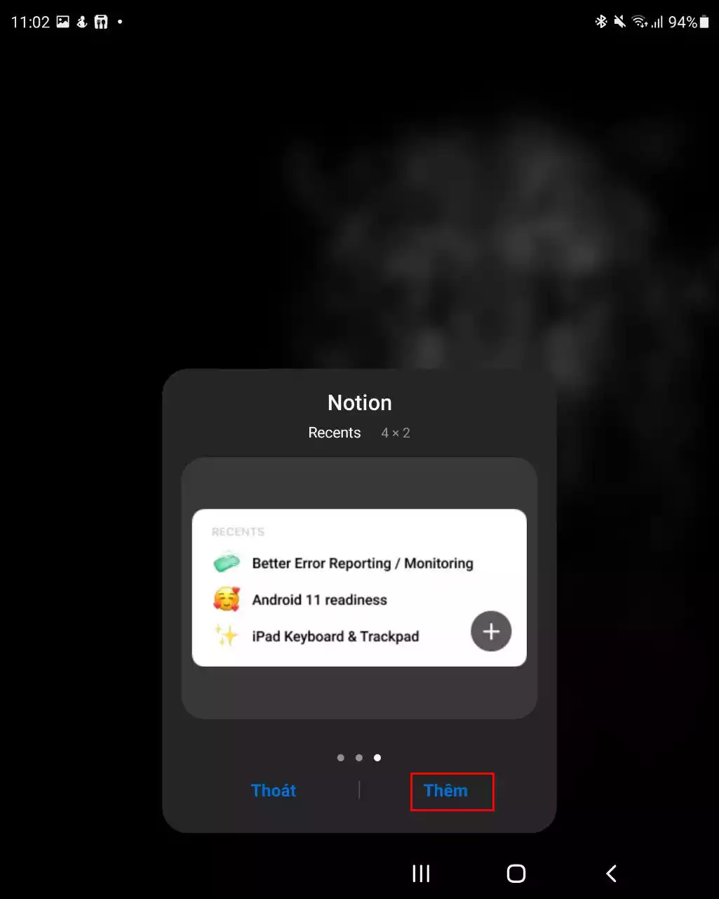 Cách sử dụng widget Notion trên Android 2