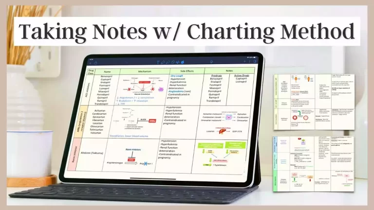 Cách ghi chú bằng phương pháp lập biểu đồ (charting method)