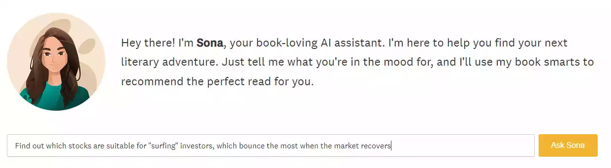 Sona: Tìm sách hay cho bạn dựa trên AI 1