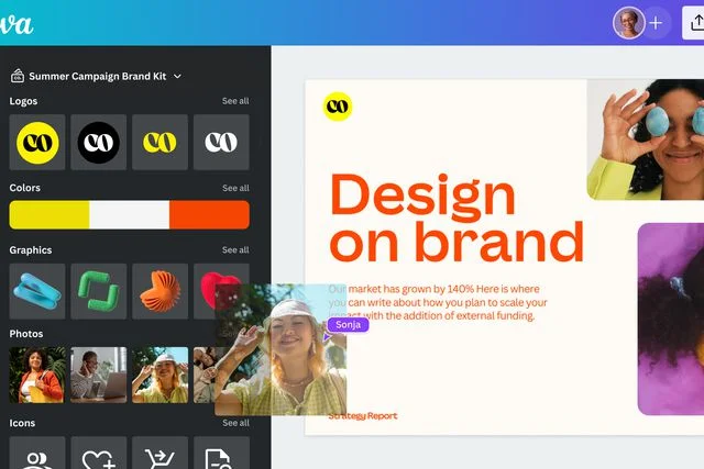 Canva cập nhật workspace và công cụ AI