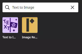 Cách dùng tính năng Text to Image trên Canva 1
