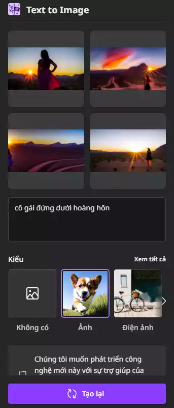 Cách dùng tính năng Text to Image trên Canva 5