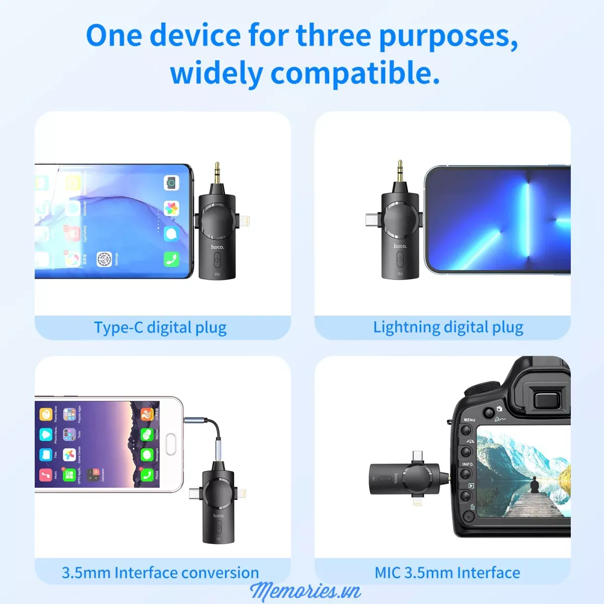 Hoco S31: Micro Live Stream không dây đỉnh cao có đế sạc để ghi âm chuyên nghiệp 1