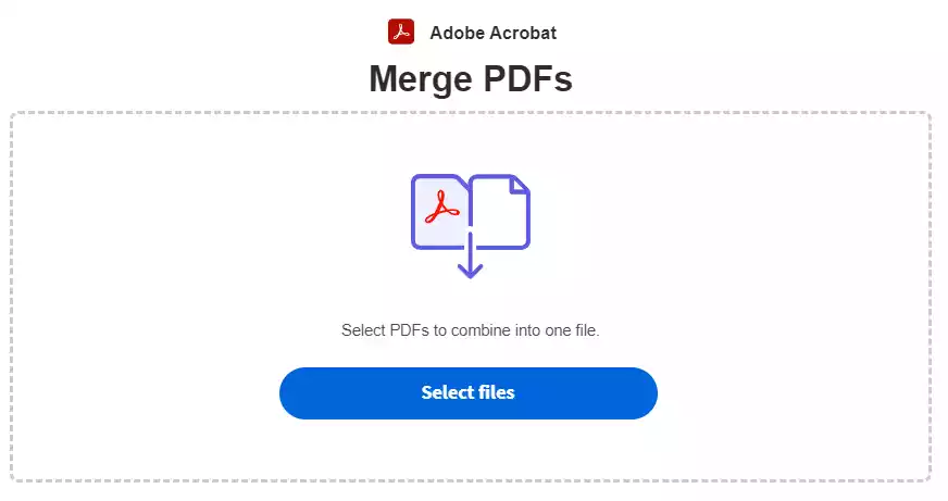 Cách ghép file PDF bằng Adobe Merge PDF 1