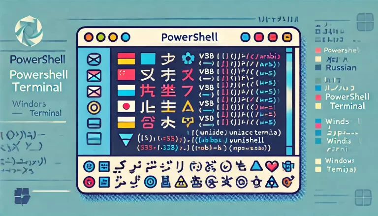 Cách hiển thị Unicode trong PowerShell