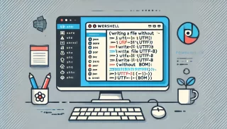 Cách ghi file trong PowerShell với mã hoá UTF-8 without the BOM 12