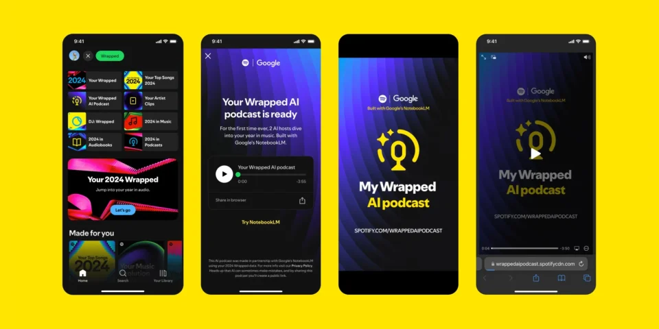 Spotify Wrapped 2024: Sự kết hợp độc đáo giữa Google NotebookLM và AI Podcast