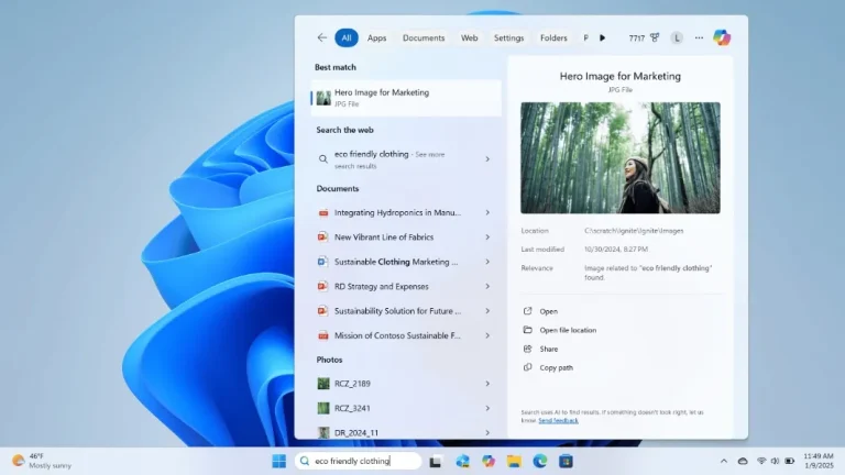 AI-powered Windows Search với Copilot+ đã có mặt trên channel Dev