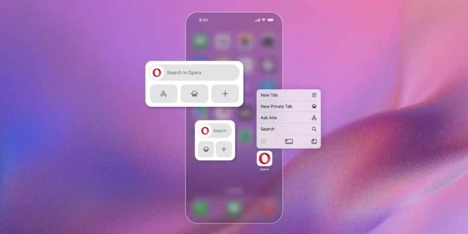 Opera ra mắt bản cập nhật mới với widget AI cho iOS