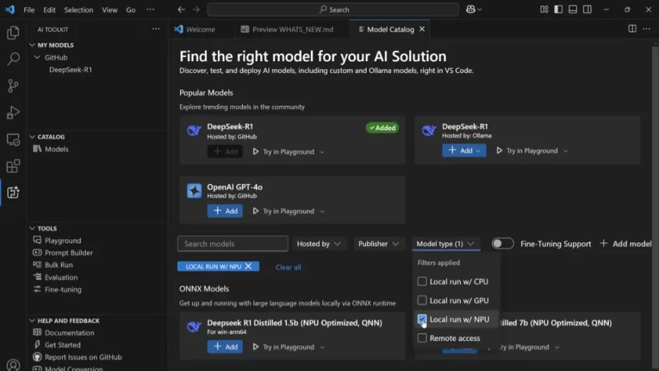 Microsoft mang đến thêm nhiều mô hình DeepSeek địa phương cho máy tính Copilot+
