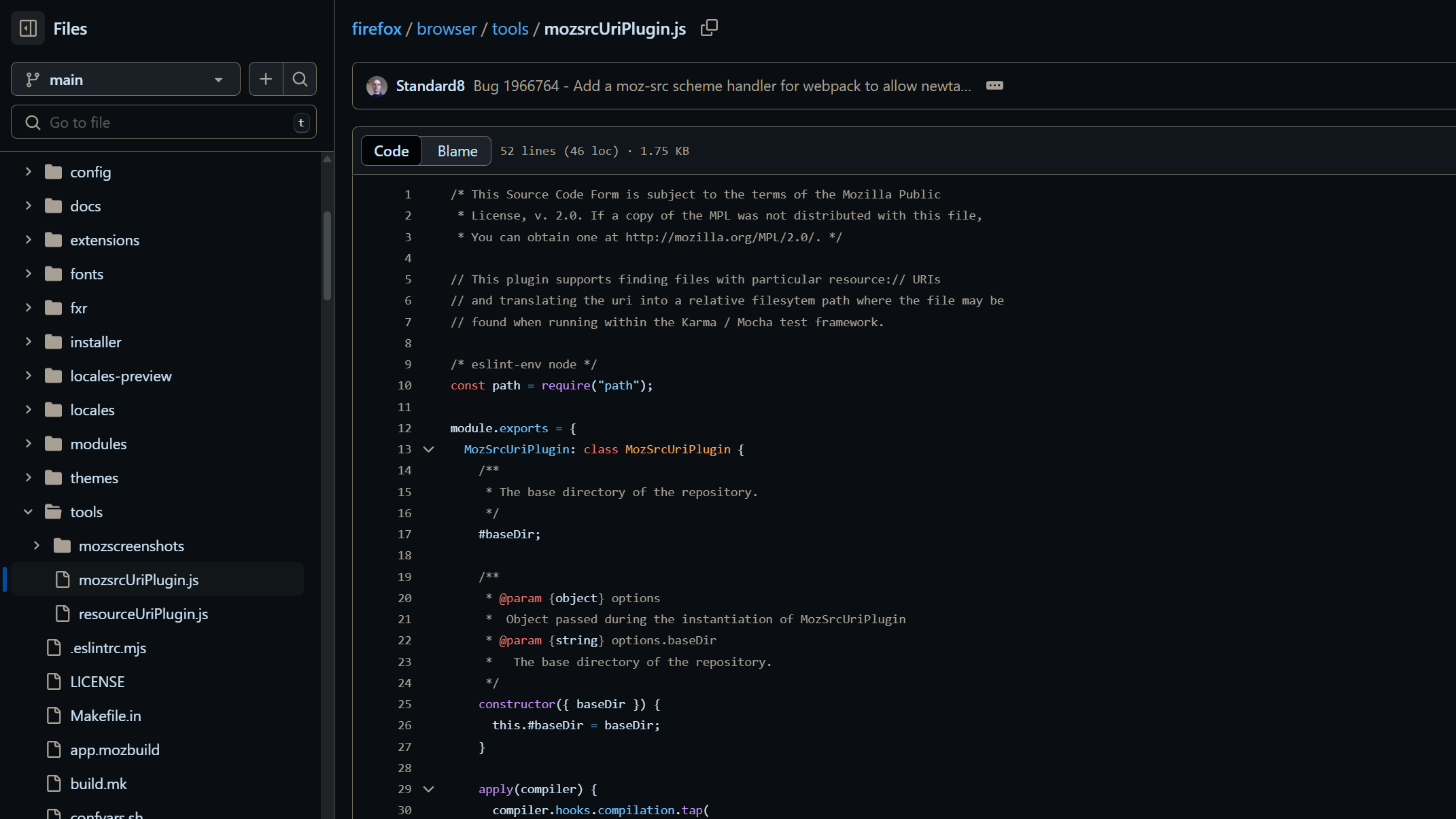 Những điều cần lưu ý khi sử dụng phần mềm mã nguồn mở 4 code for firefox on github