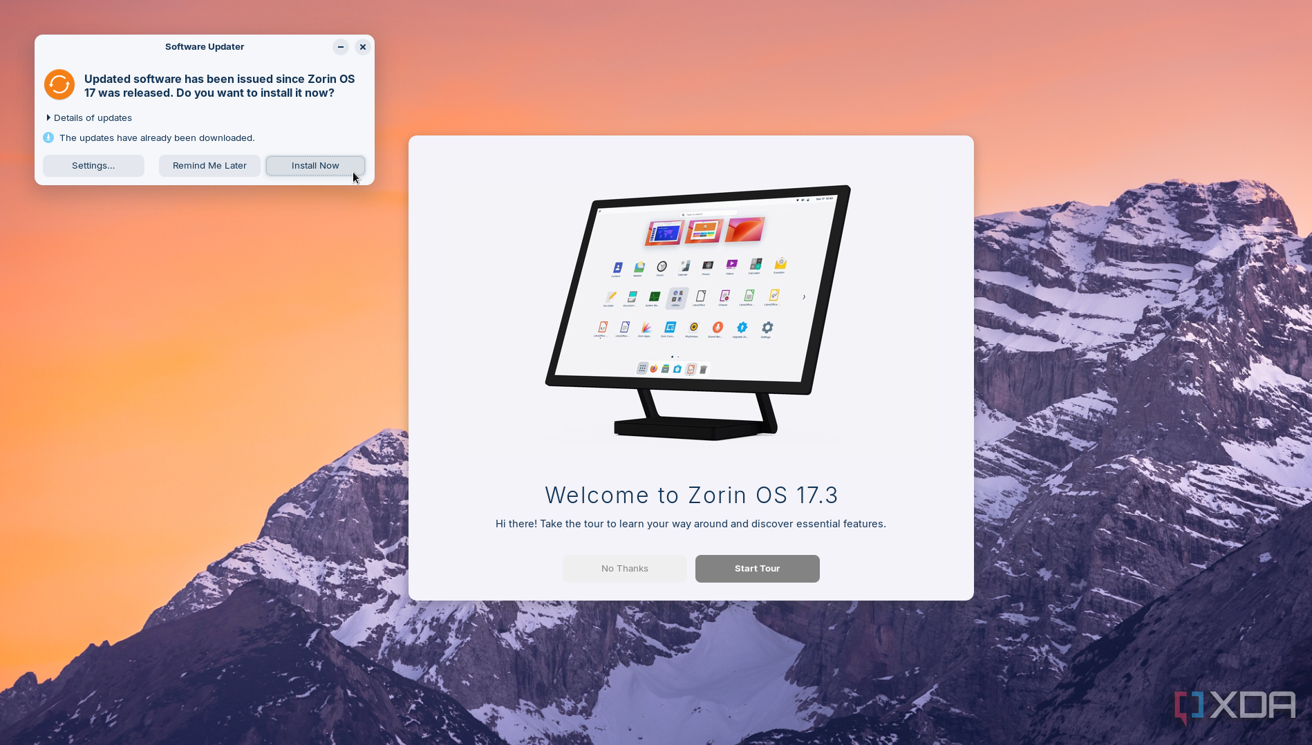 Cài đặt Zorin OS trong quá trình cài đặt