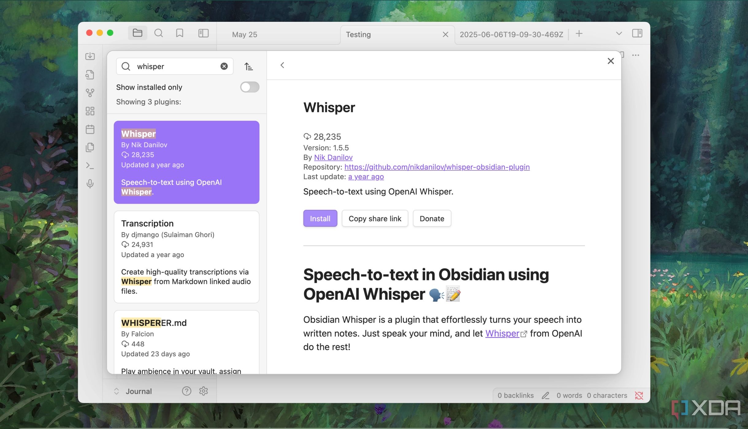 Trải nghiệm Whisper plugin cho Obsidian: Giải pháp ghi chú bằng giọng nói hoàn hảo 1 Gallery Image