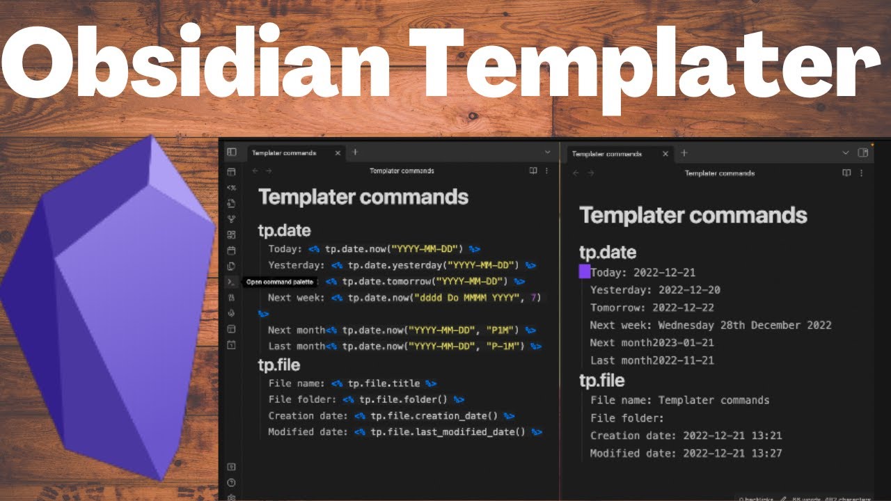 Làm thế nào Templater plugin cho Obsidian đã thay đổi hoàn toàn cách tôi làm việc 1 Use Obsidian Templater to Automate Our Note-Taking Workflow | For Beginners