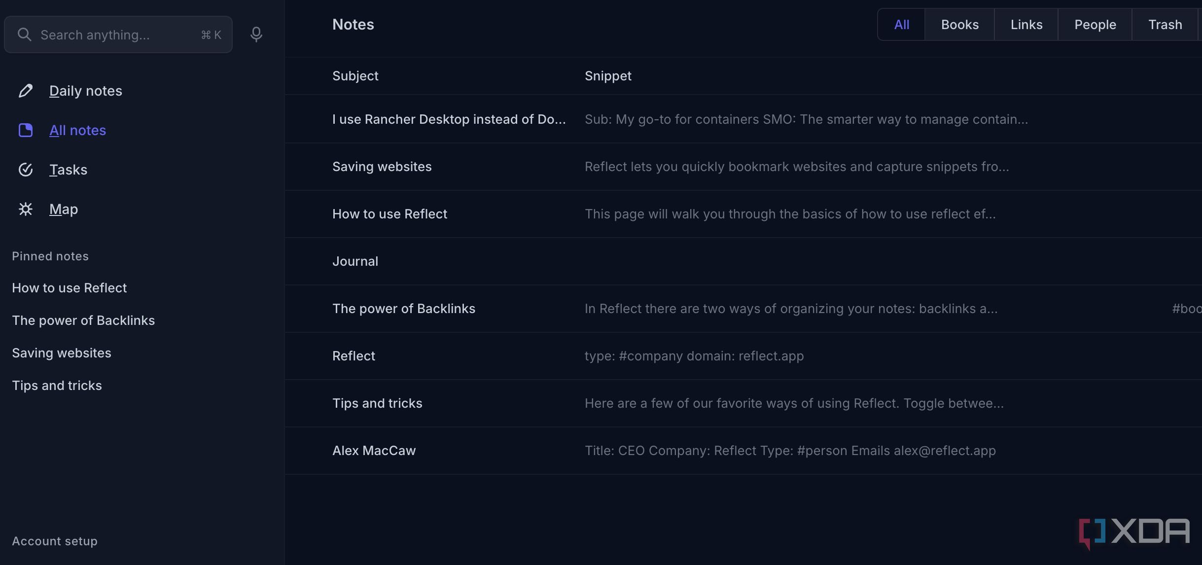 Tại sao Reflect Notes là lựa chọn thay thế hoàn hảo cho Notion 2 Reflect Notes