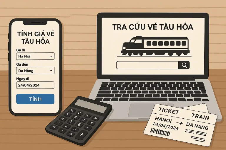 Công cụ tra cứu giá vé tàu hỏa